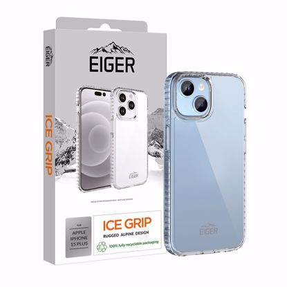 Picture of Eiger Eiger Ice Grip Case for Apple iPhone 15 Plus in Clear