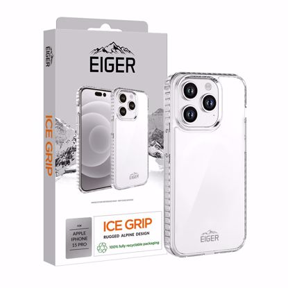 Picture of Eiger Eiger Ice Grip Case for Apple iPhone 15 Pro in Clear