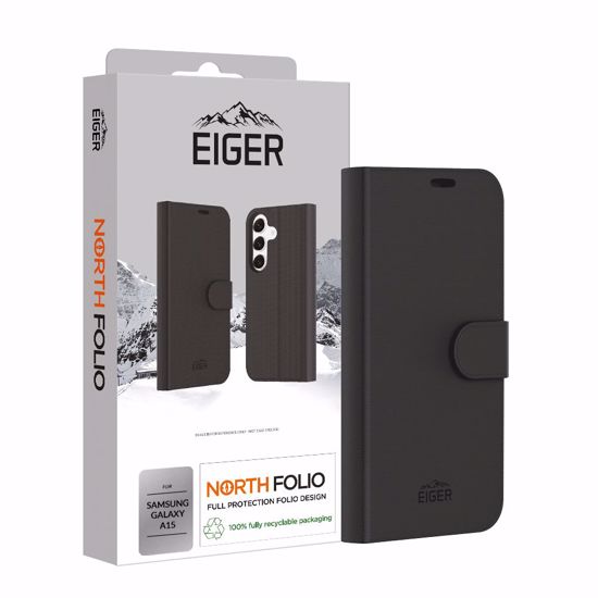 Picture of Eiger Eiger North Folio Case for Samsung Galaxy A15 in Black