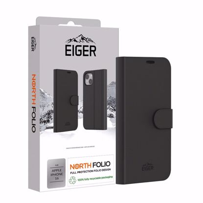 Picture of Eiger Eiger North Folio Case for iPhone 16 in Black