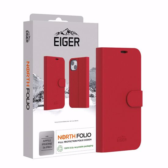 Picture of Eiger Eiger North Folio Case for iPhone 16 Pro in Red